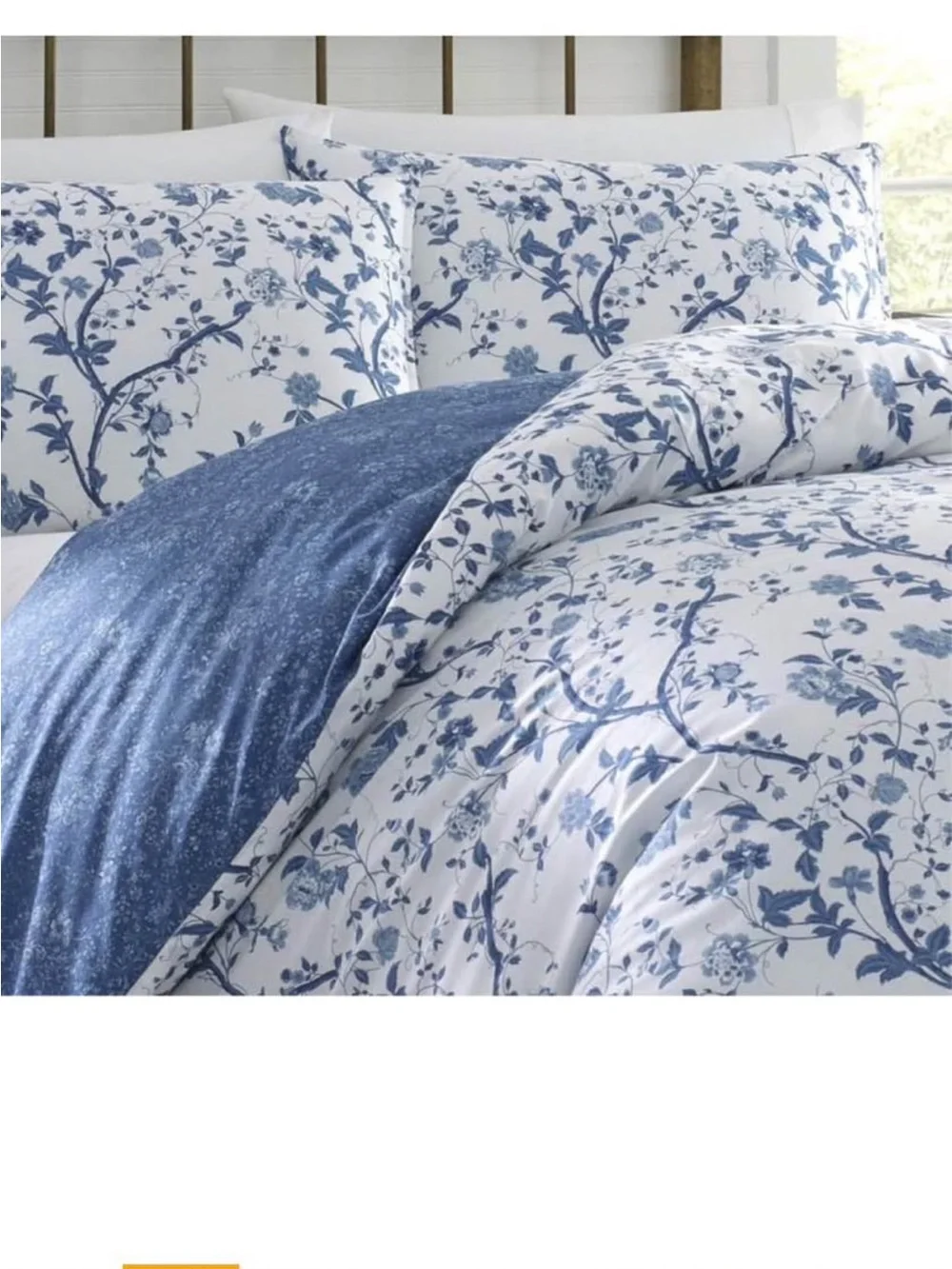Laura Ashley Home - Twin Duvet Cover Set, Reversible Cotton Bedding
